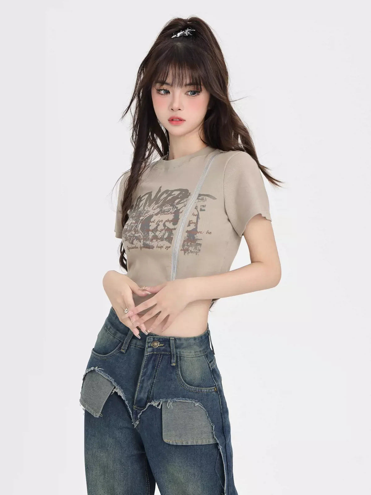 ジップモードTシャツ アメリカンストリート