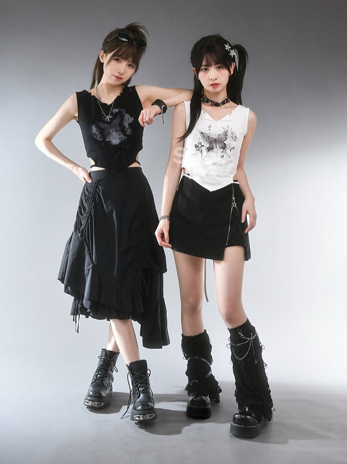 Girl Hot Millennial Style Top Sleeveless