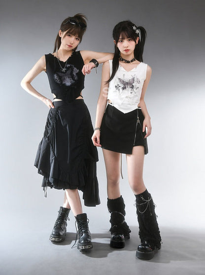 Girl Hot Millennial Style Top Sleeveless