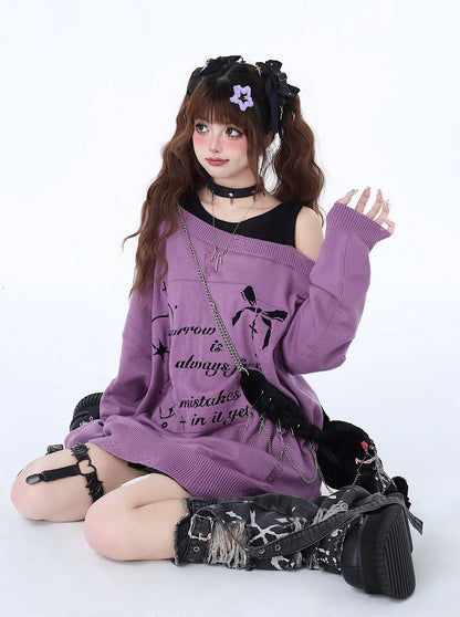 Off-Shoulder Zweiteiler Lazy Cool Faux Top Sweet Girly