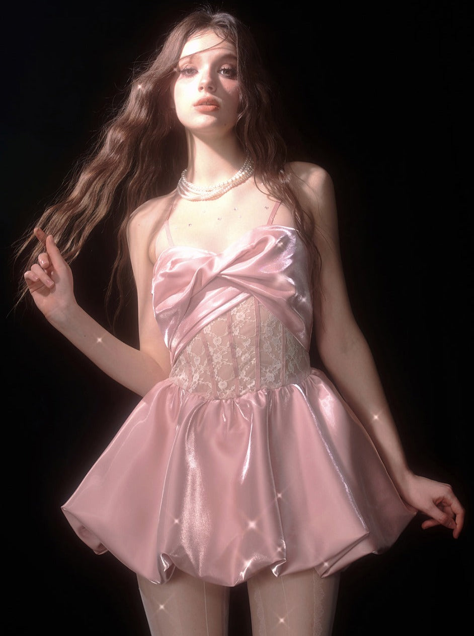 Dress Satin Suspender High-end