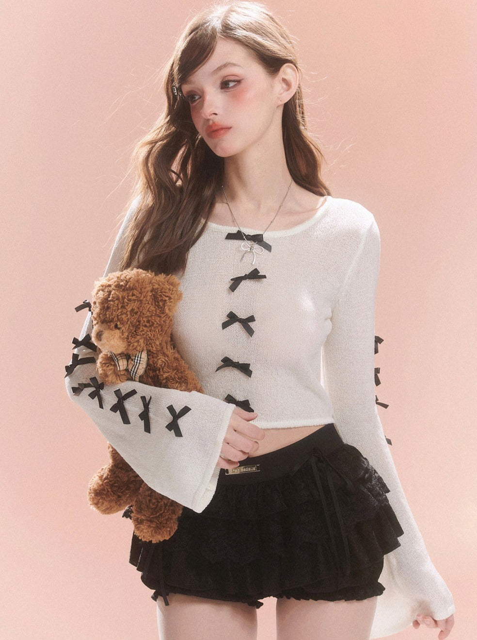 Schickes Girly Top Sweet Ribbon French