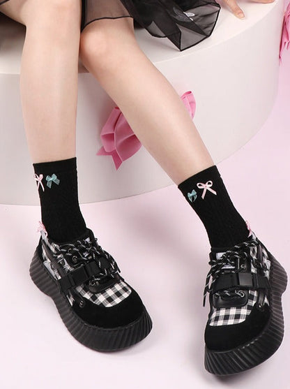 Schuhe Hot Buckle Girl Doll Contrast