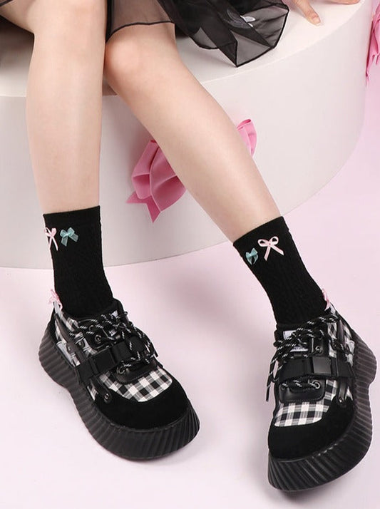 Schuhe Hot Buckle Girl Doll Contrast