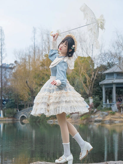 Lolita + Cover Cla Rock Blumenkleid Elegant Elegant