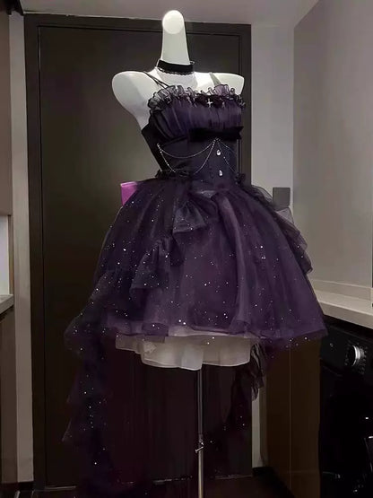 Starry Nikki High-Low Party Prom Dress - Plus Size 130cm Bust | LilyVow