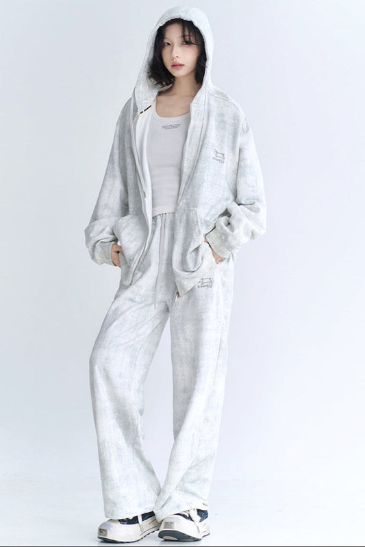 Cardigan Fit Relaxed Hoodie-Setup