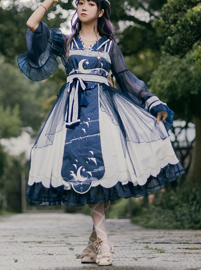 ロリータナイト三日月吊り下げドレスセット