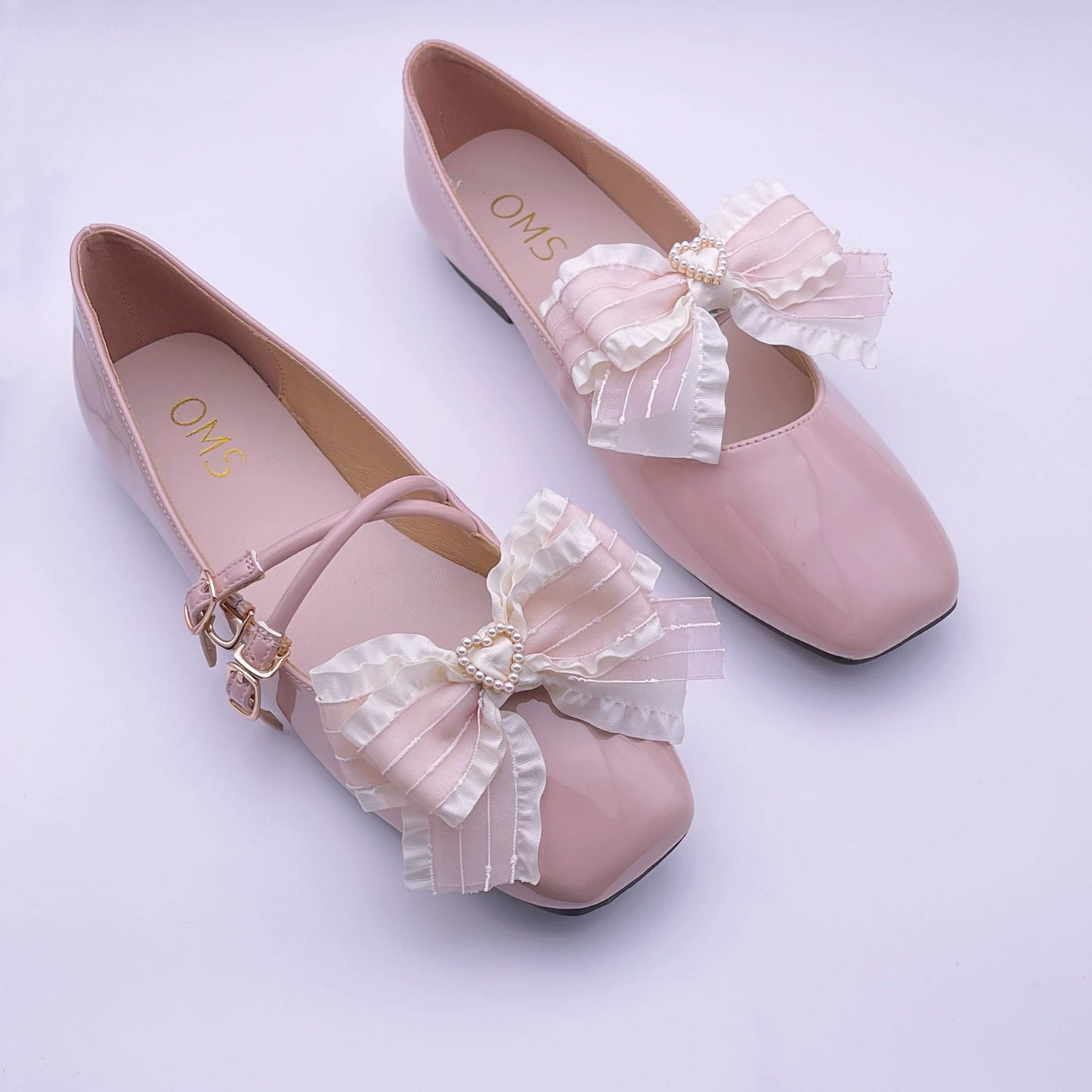 Pink Fairy Princess Bow Shoe Clips - Sweet Lolita Accessories