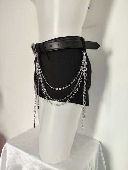 Punk Street Rock Niche Pure Stainless Steel Chain Pendant Waistband Chain