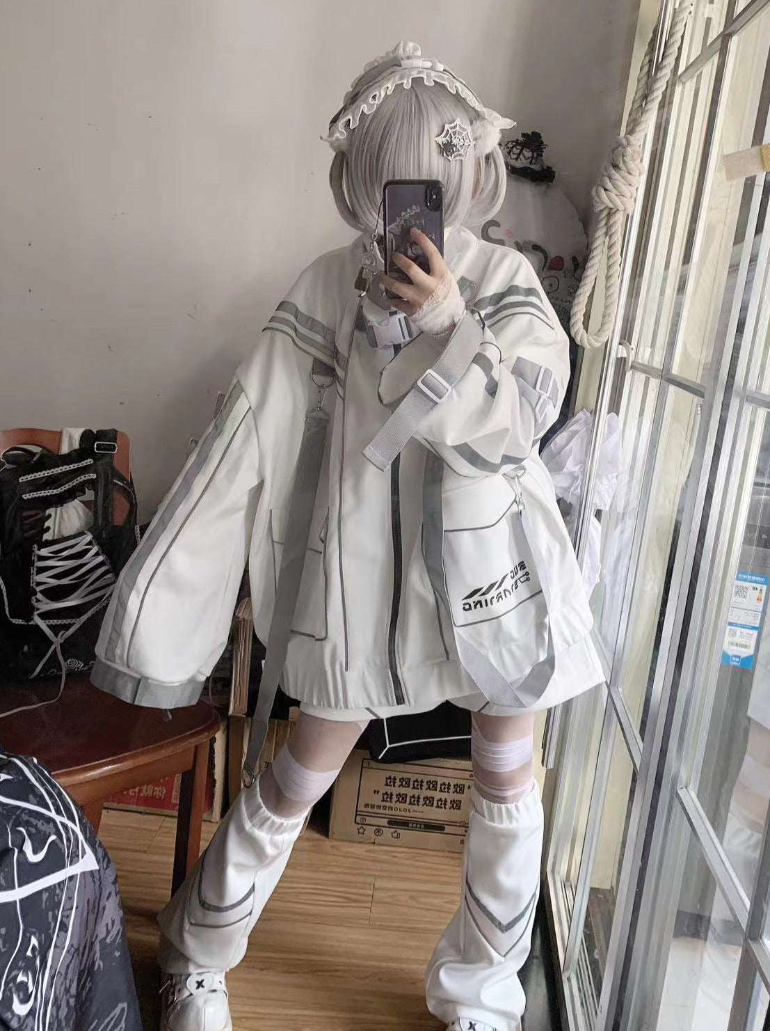 Cyberpunk Elektronik Jacke Angel Original Charge Sportswear Neighborhood