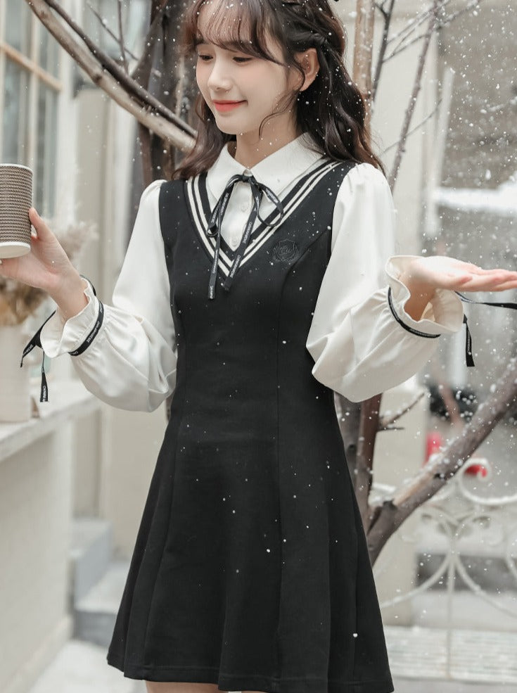 Robe style deux pièces style collège français