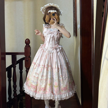 Primrose Nocturne Lolita Long SP / Short JSK / Cardigan & Overskirt Set