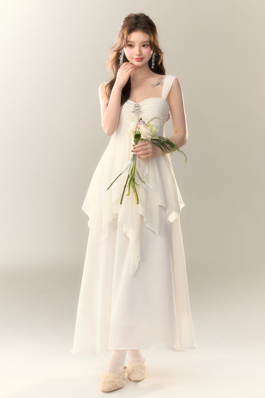 Neu Unregelmäßigen Kleid Küste Strass Schwimm