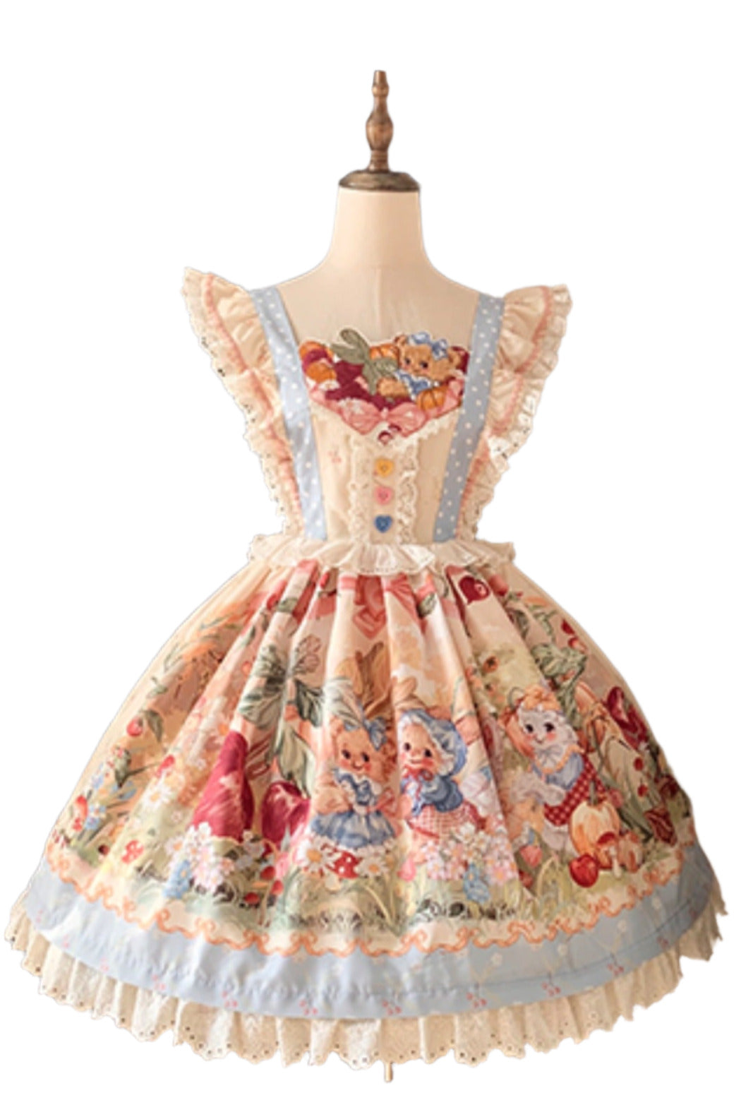 Schürze + Reservierungen Strapsdruckkleid Layered Carrot