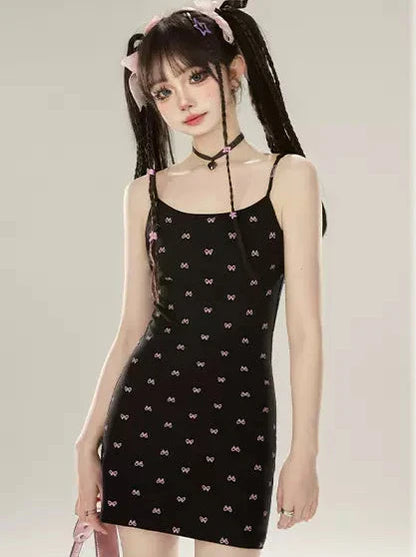 ドレス レイジーシック パンツ カーディガン + ブラック ブーツカット サスペンダー