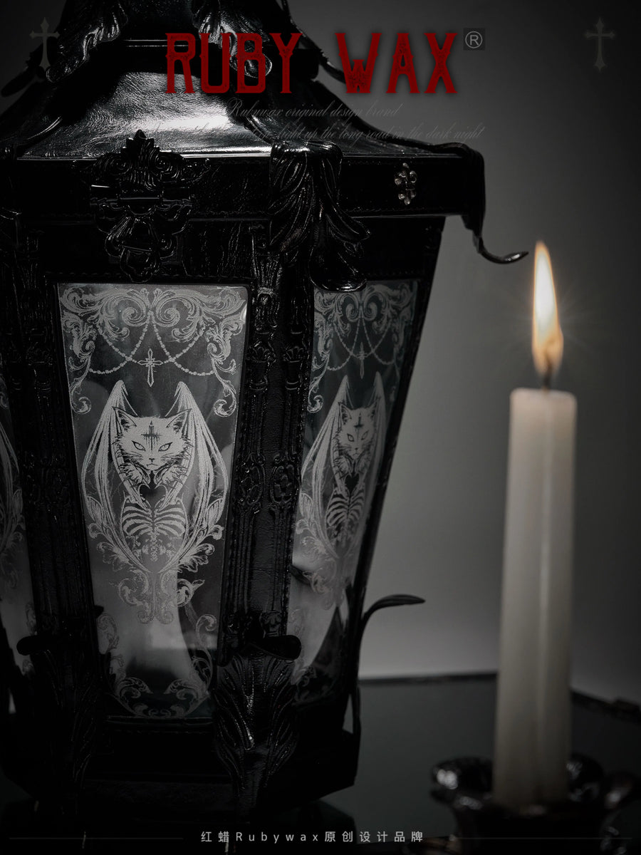 Black Victorian Gothic Lolita Lantern Purse Bag - RubyWax