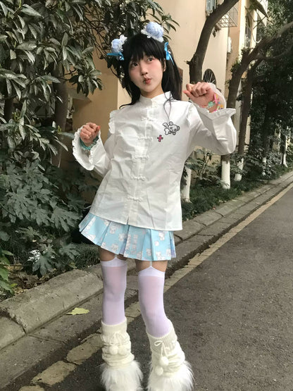 Flying Chinese Sleeve Shirt + Apron Panda