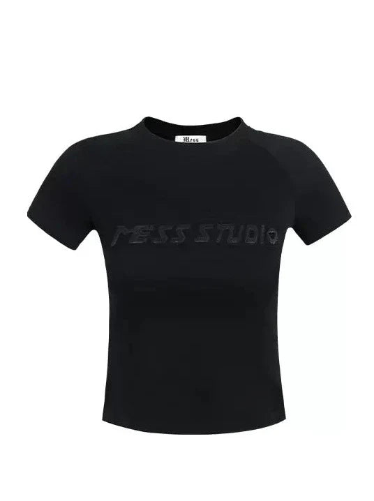 サマーショートロゴタイトアメリカントップス