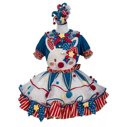 Complete Dress Pierrot Bunny Setup Circus