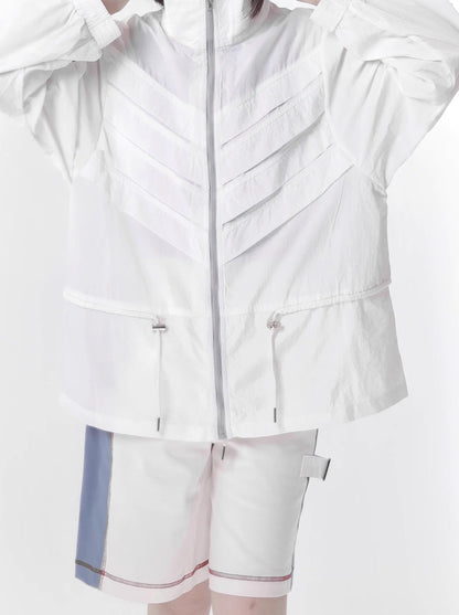 Anzug Farbe Skelett Sommer Jacke Blau Weiß Frische Invasion Sonnenschutz