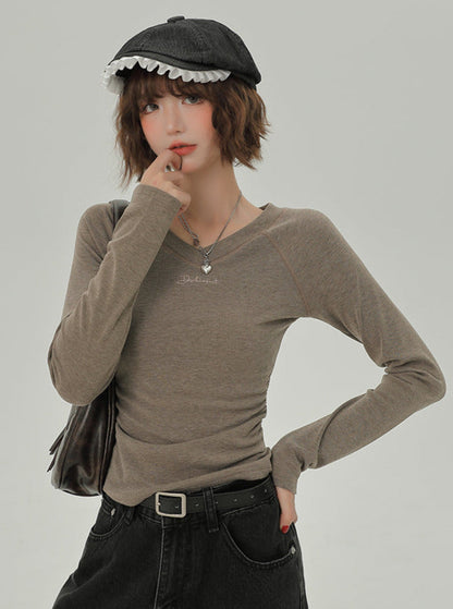 Retro Raglan American T V-Neck