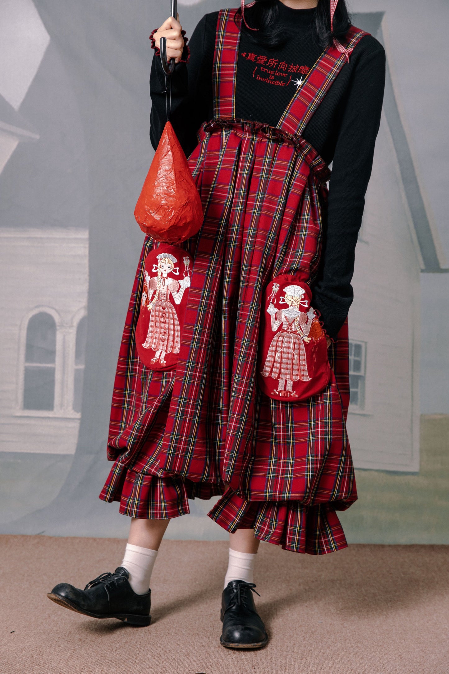 チェックレトロパンツ バルーンサーカス