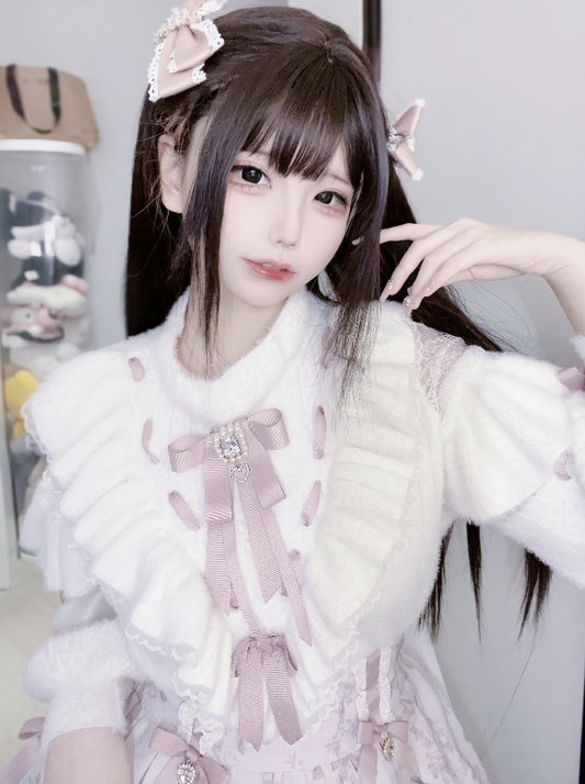 Lace-up Mass-produced Imitation Velvet Knit Mink