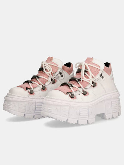 Power Retro Dark Leather Sneaker Punk Sohle