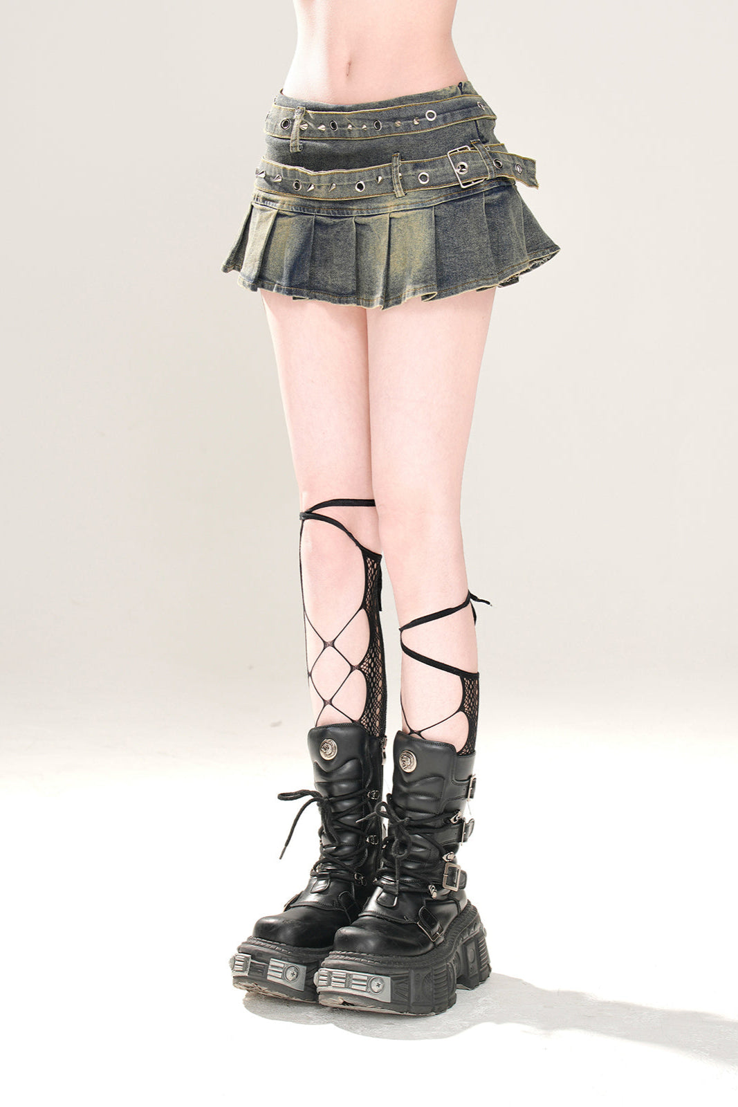 Rock Plissee Y2K Denim Linie