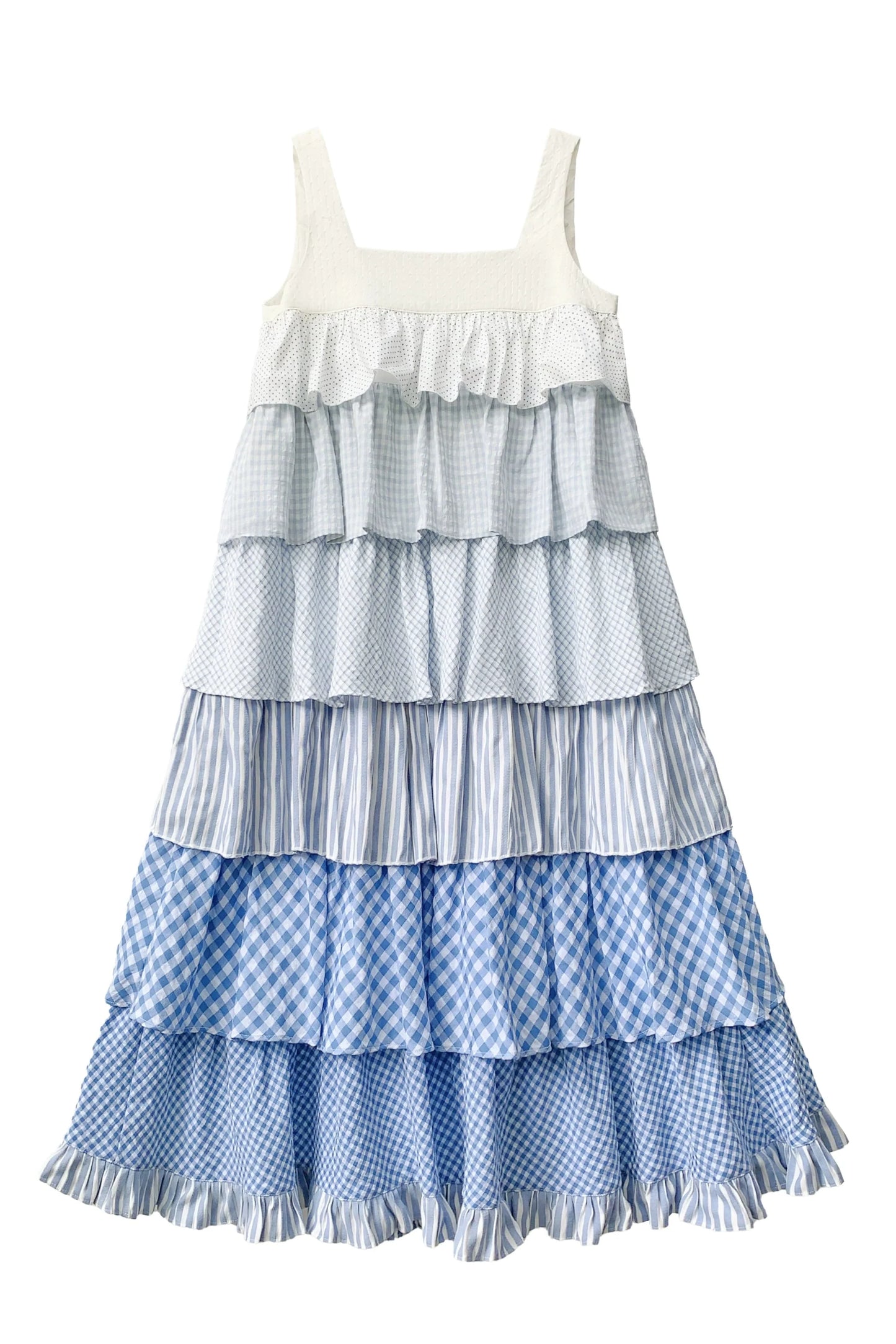 Bandkleid Brosche Himmel gestuft süß + ärmellos