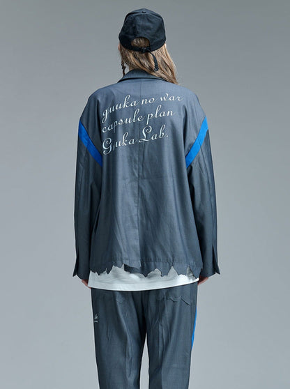 Gray Work Multi-pocket Loose Jacket