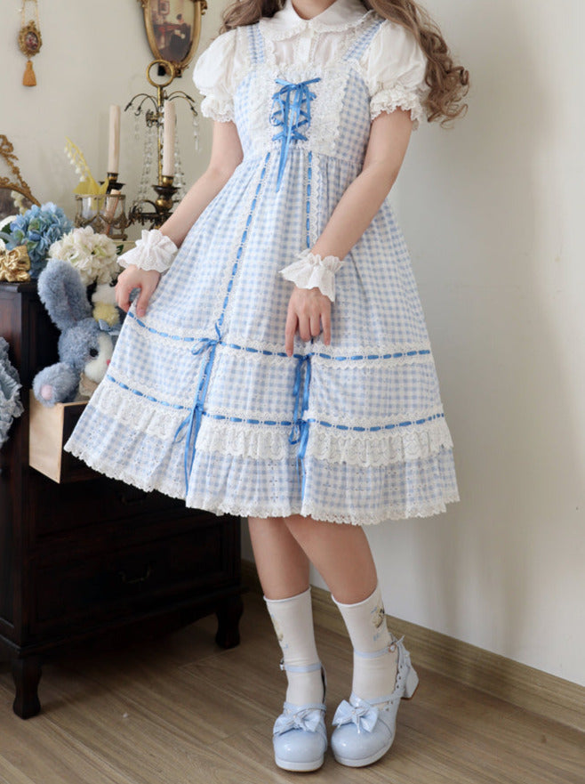 Shoes Mid Round Elegant Lolita Toe Heel Ribbon Sweet