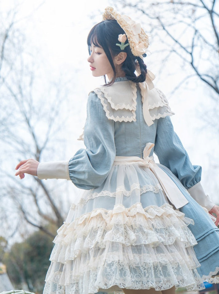 Lolita + Cover Cla Rock Blumenkleid Elegant Elegant