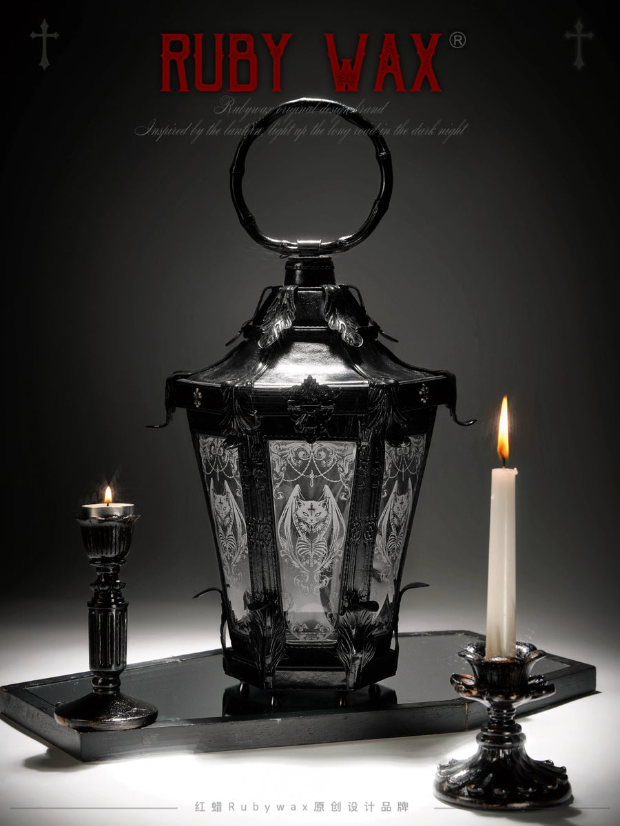 Black Victorian Gothic Lolita Lantern Purse Bag - RubyWax