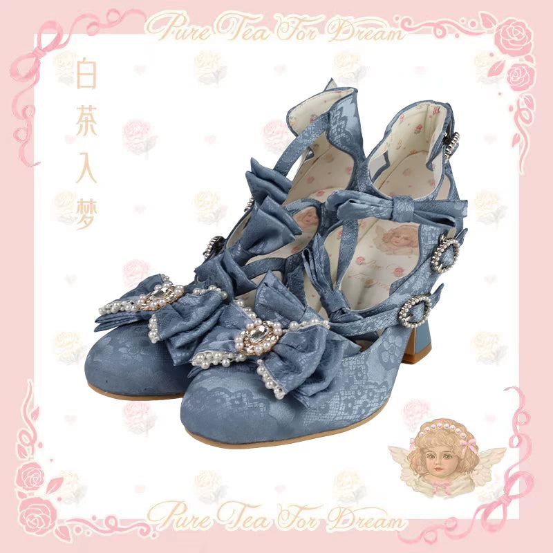 BaiChaRuMeng Rococo Night Elegant Heels