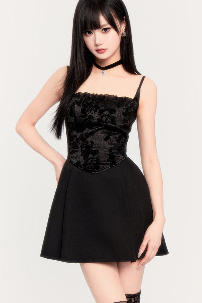 Jacquard Cami French Elegant Soul Kleid