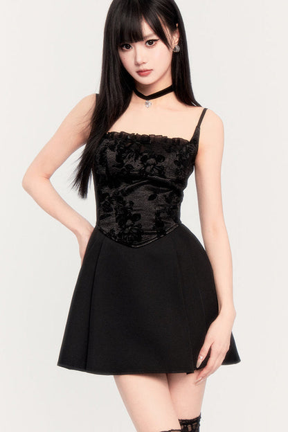 Jacquard Cami French Elegant Soul Kleid