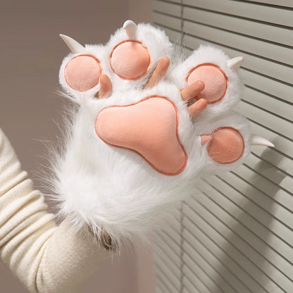Kawaii Cat Paw Gloves - Anime Cosplay Furry Gloves with Sound Effects