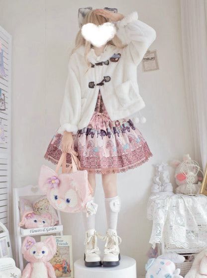 Crown Ribon Short Lolita Rose Boots Night