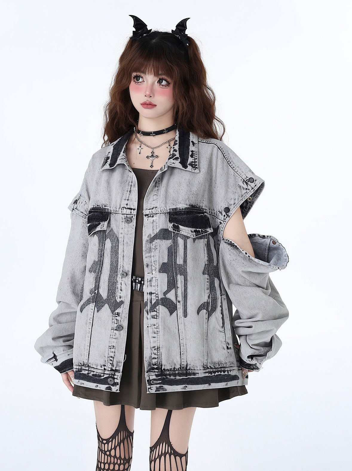 Retro Denim American Loose Street Design Niche Jacket Bike