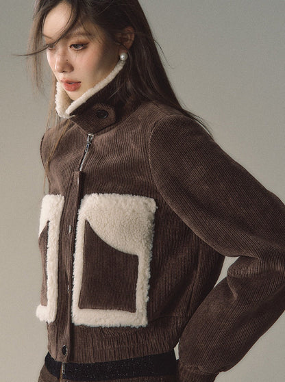 Cordjacke mit Doppeldesign