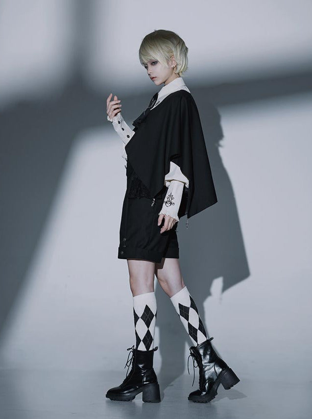 Magic Cloak Prince Shirt Set Suspender Cloak Lolita Dress Nightclaw