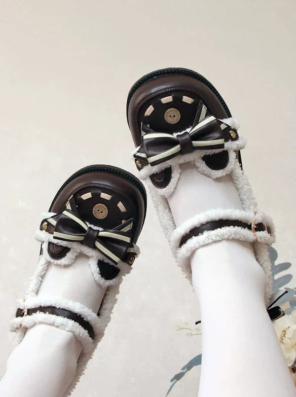 Low Heels Fluffy Bear Lolita Original