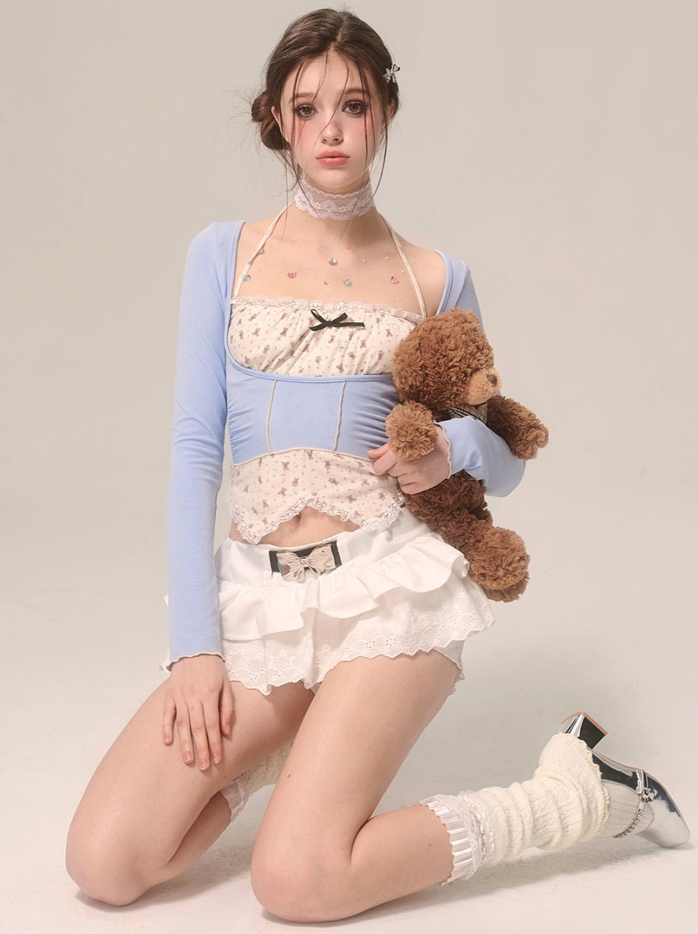 ブルートップス ツーシスター フェイクウエストピース