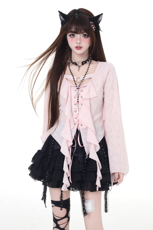 デザインシャツ スウィート フリル クール