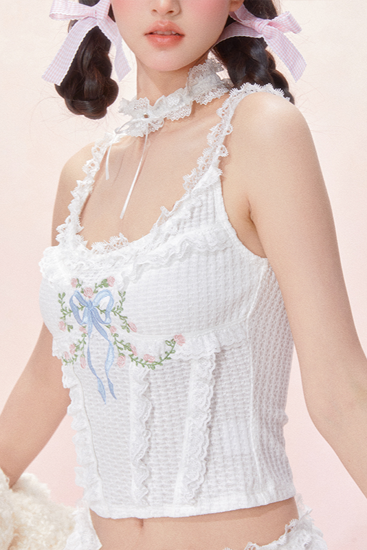 ドリームショーツ レースキャミソール + トップ ロココ