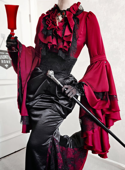 Della Gothic Princess Sleeve Blouse & Fishtail Skirt