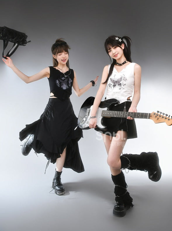 Girl Hot Millennial Style Top Sleeveless