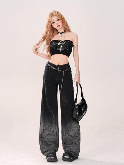 シークレットデニム ブラックグレー クールグラデーション